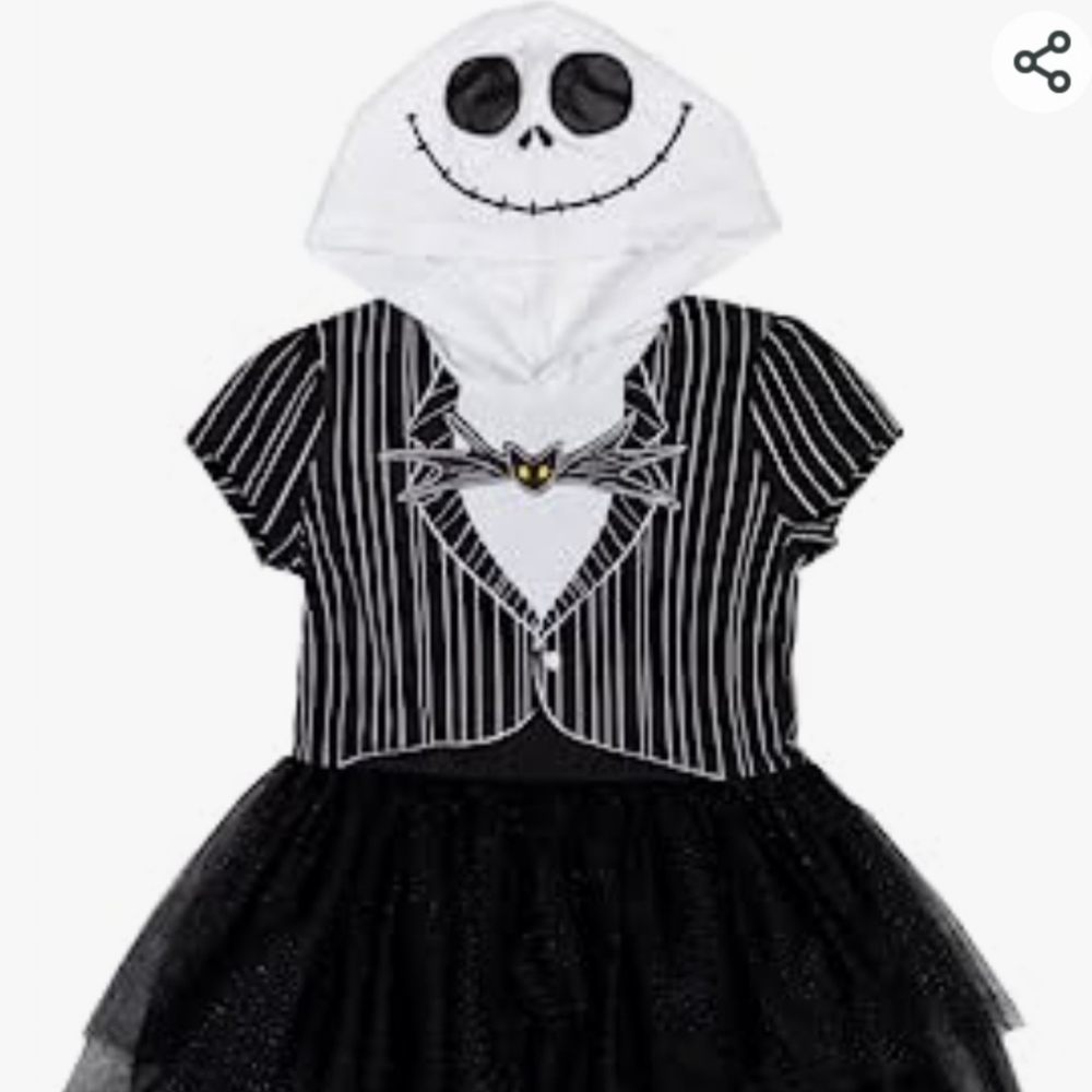 The Nightmare Before Christmas, Jack Skellington Costume, L & XXL Available  NWT